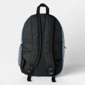 Personalisiertes Blue Sailing Boat Rucksack (Rückseite)