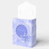 Personalisiertes Blue Scallope Frame Favor Box Geschenkschachtel (Geöffnet)