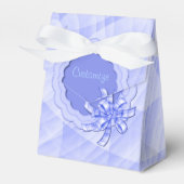 Personalisiertes Blue Scallope Frame Favor Box Geschenkschachtel (Vorderseite)