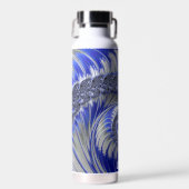 Personalisiertes Blue Spiral Fraktal Trinkflasche (Vorne)