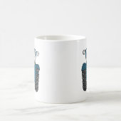 Personalisiertes Blue Tractor Country Wedding-Gesc Kaffeetasse (Mittel)