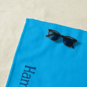 Personalisiertes Blue Triangle Beach Handtuch" Strandtuch (Beispiel)