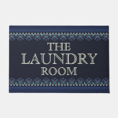 Personalisiertes Blue Wäscheservice Fußmatte (Vorderseite)