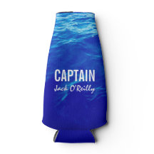 Personalisiertes Blue Water Foto Fischerboot Kapit