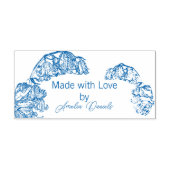 Personalisiertes Bluebell aus Liebe Selbstfarben Permastempel (Design)