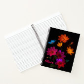 Personalisiertes Blume-Spiral-Notebook Notizblock (Innenseite)