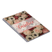 Personalisiertes Blumen-Design-SpiralNotebook Notizblock (Rechte Seite)