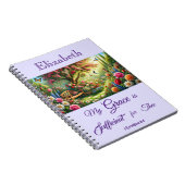 Personalisiertes Blumen-Foto-Notizbuch Notizblock (Rechte Seite)