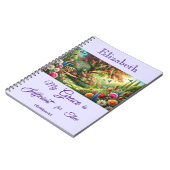 Personalisiertes Blumen-Foto-Notizbuch Notizblock (Linke Seite)