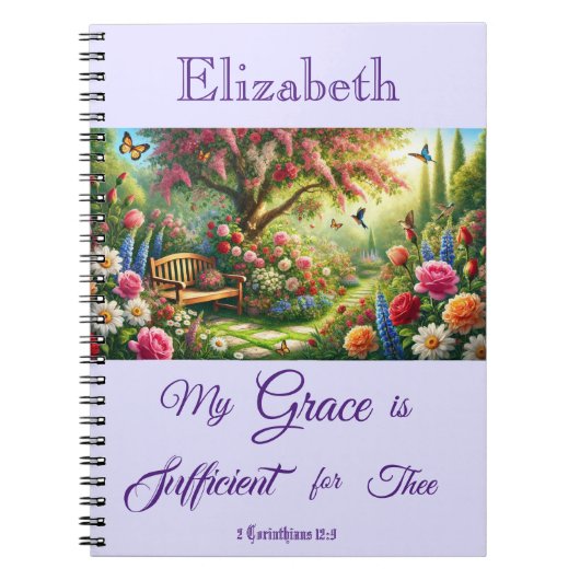 Personalisiertes Blumen-Foto-Notizbuch Notizblock (Vorderseite)
