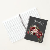 Personalisiertes Blumen-Name-Notizbuch Notizblock (Innenseite)