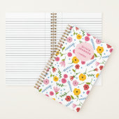 Personalisiertes Blumen-Notizbuch für Mama oder Om Notizblock (Innen)