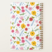 Personalisiertes Blumen-Notizbuch für Mama oder Om Notizblock (Rückseite)
