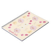 Personalisiertes Blumen-Notizbuch Notizblock (Linke Seite)