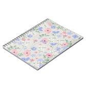 Personalisiertes Blumen Notizbuch Notizblock (Linke Seite)