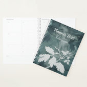 Personalisiertes Blumen Teal Planer Notizbuch (Anzeige)