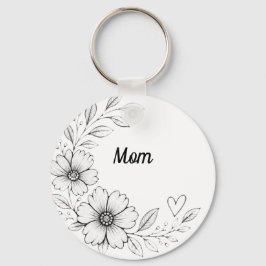 Personalisiertes Blumenanhänger-Schlüsselanhänger Schlüsselanhänger
