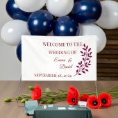 Personalisiertes Blumenbanner | Grad Baby Anniv Banner