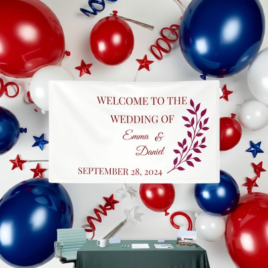 Personalisiertes Blumenbanner | Grad Baby Anniv Banner