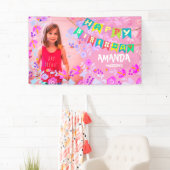 Personalisiertes Blumenbild Geburtstag Banner (Insitu)