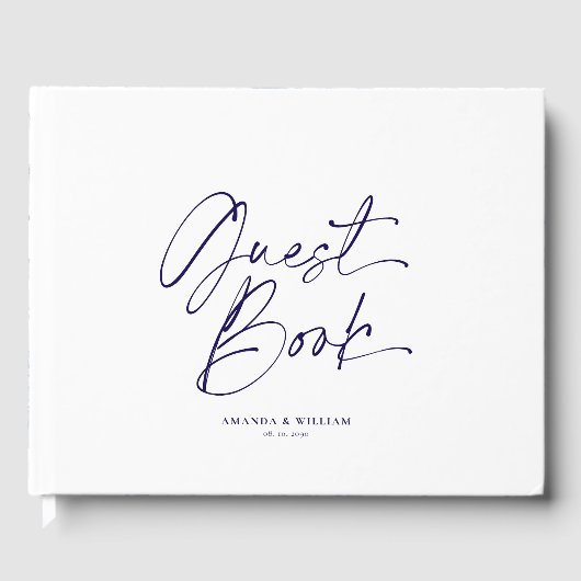 Personalisiertes Blumenblatt Gästebuch (Vorderseite)