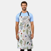 Personalisiertes Blumenblätterwerk Weltbestes Koch Schürze (Getragen)