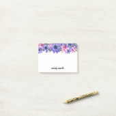 Personalisiertes Blumenblut Post-it Klebezettel (Auf Schreibtisch)