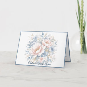 Personalisiertes Blumendesign am Nachmittag in Blü Karte