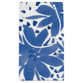 Personalisiertes Blumendesign Blue Color-Geschenkb Kleine Geschenktüte (Rückseite)