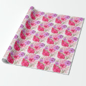 Personalisiertes Blumendesign Geschenkpapier (Ungerollt)