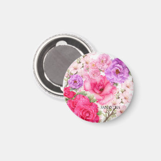 Personalisiertes Blumendesign Magnet