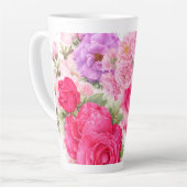 Personalisiertes Blumendesign Milchtasse (Linke Ecke)