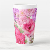 Personalisiertes Blumendesign Milchtasse (Vorderseite)