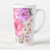 Personalisiertes Blumendesign Milchtasse (Rechts)