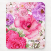 Personalisiertes Blumendesign Mousepad (Vorne)