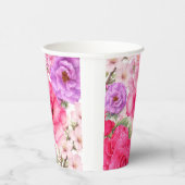 Personalisiertes Blumendesign Pappbecher (Rechts)