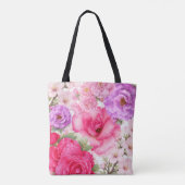Personalisiertes Blumendesign Tasche (Rückseite)