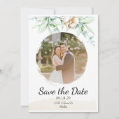 Personalisiertes Blumenfoto Save The Date (Vorderseite)