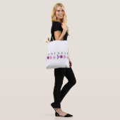 Personalisiertes Blumengeburtstagsgeschenk mit Nam Tasche (Am Model)
