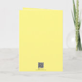 Personalisiertes Blumengelb wird bald gut Karte (Rückseite)