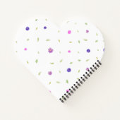 Personalisiertes Blumengeschenk für Mamas Notizblock (Rückseite)