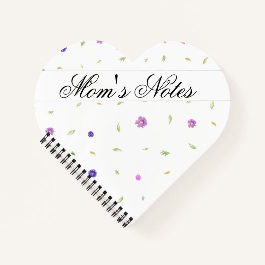 Personalisiertes Blumengeschenk für Mamas Notizblock (Vorderseite)