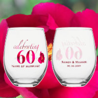 Personalisiertes Blumengeschenk zum 60. Hochzeitst