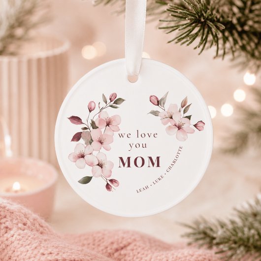 Personalisiertes Blumengeschenk zum Muttertag Ornament