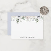 Personalisiertes Blumengeschirr Mitteilungskarte (Vorderseite/Rückseite Beispiel)