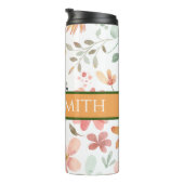 Personalisiertes Blumengetränk Thermosbecher (Nach rechts gedreht)