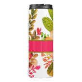 Personalisiertes Blumengetränk Thermosbecher (Rückseite)