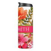 Personalisiertes Blumengetränk Thermosbecher (Nach rechts gedreht)