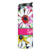 Personalisiertes Blumengetränk Thermosbecher (Nach links gedreht)