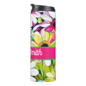 Personalisiertes Blumengetränk Thermosbecher (Nach rechts gedreht)